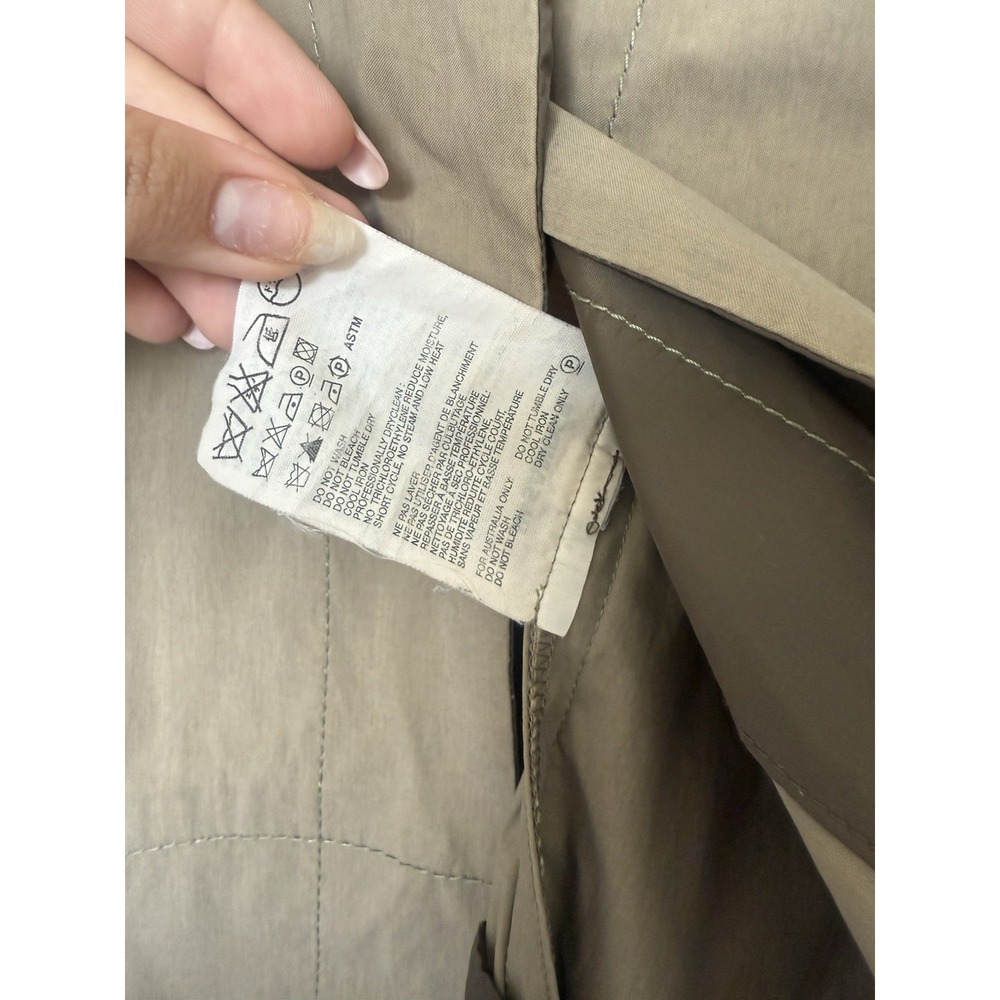 Jil Sander Coat IT 36 US 0–2 Tan Beige Minimalist Trench Coat Quiet Luxury Italy - Picture 5 of 6
